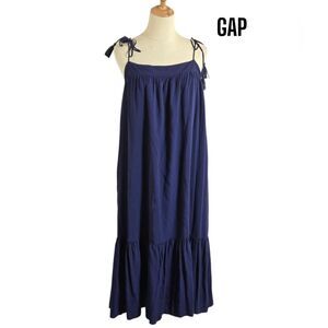 GAP Navy Blue Tie Shoulder Maxi Dress NWT